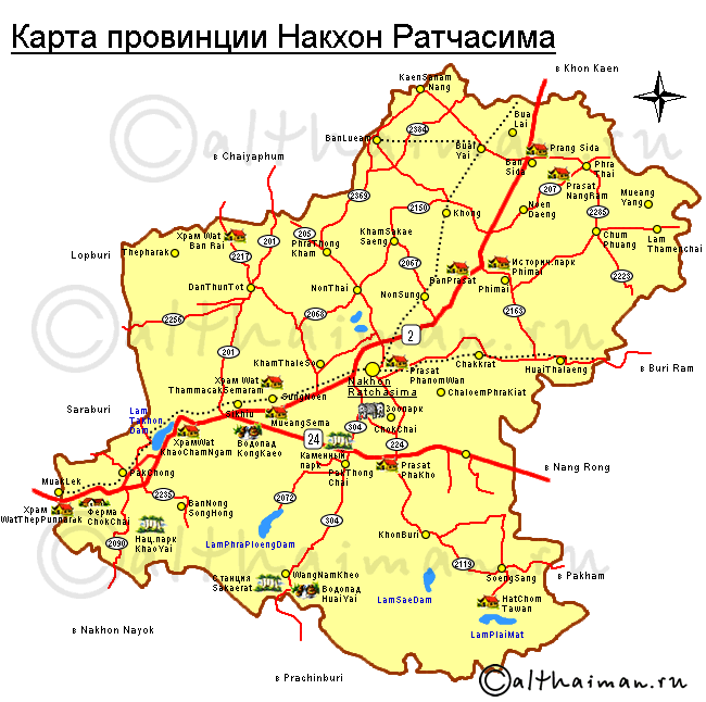 ����� ������ ���������_MAP OF KHORAT