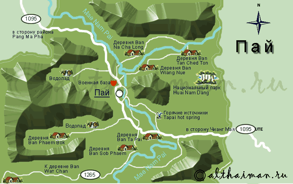 КАРТА МАЕХОНГСОН_MAEHONGSON MAP MAE HONG SON 