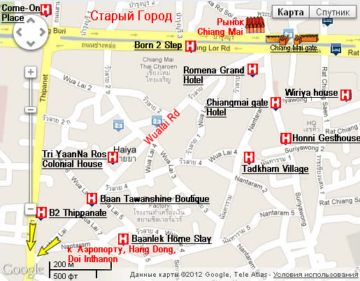 Chiang mai  gate map карта Чианг Мая