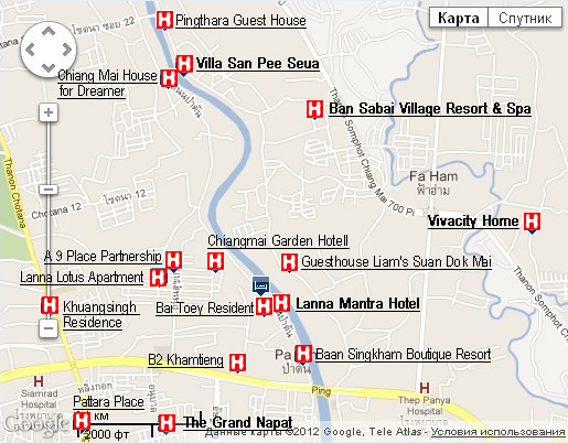 Chiang mai  gate map карта Чианг Мая