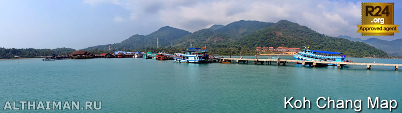Bang Bao Bay Map, Koh Chang Maps,  บางเบา เกาะช้างใต้