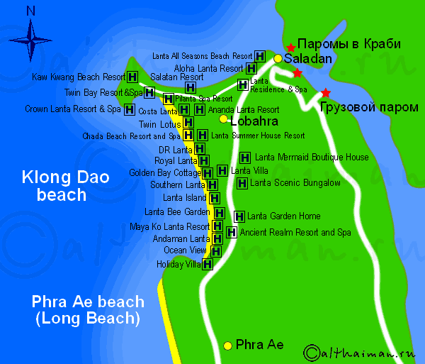 ����� ����� krabi map krabi hotels resorts