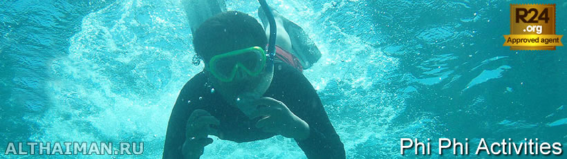 Phi Phi Activities, Diving, Snorkeling, Kayaking and Rock Climbing