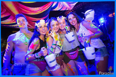 Full Moon, half and black mooh parties Paradise Beach Club Phuket