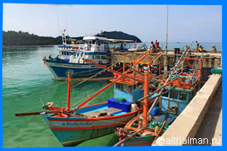 The Chaloklum pier Photo ОСТРОВ КО ПАНГАН _ КОХ ПХАНГАН ТАИЛАНД _KOPANGAN_ KOH PHANGAN ISLAND THAILAND 