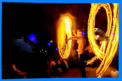 fire show  In Jungle Experience